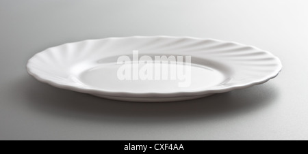 empty white dish Stock Photo