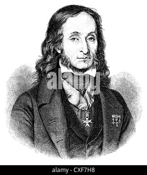 Nicolò or Niccolò Paganini, 1782-1840, Italian violinist, guitarist and composer, Stock Photo
