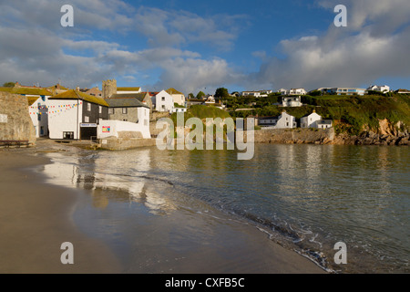 Gorran Haven; village and beach; Cornwall; UK Stock Photo