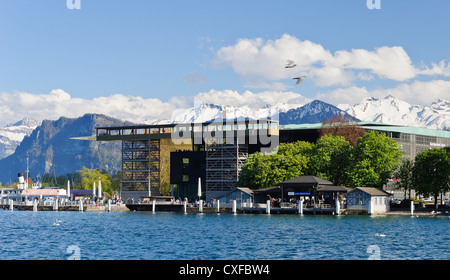 Lucerne culture and congress hall (KKL). Switzerland. Stock Photo