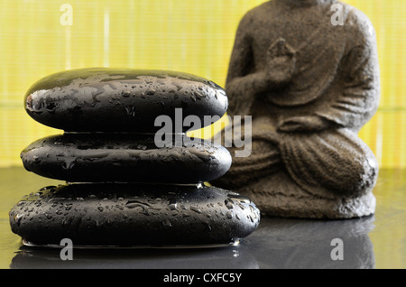 galet zen et bouddha studio photo marseille france