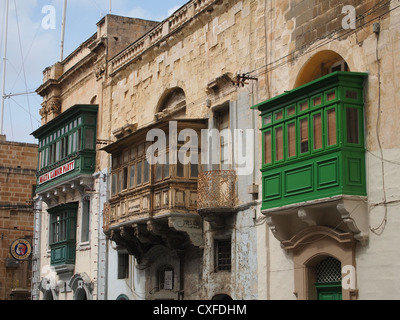 An old house in Valletta Stock Photo