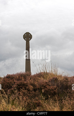 New Millennium  cross near Rosedale, North Yorkshire, England, UK Stock Photo