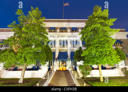 Arkansas, Hot Springs, Hot Springs National Park, Bathhouse Row, Buckstaff Baths. Stock Photo