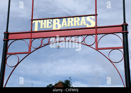 The Barras market sign, Bain Street, Glasgow, Scotland, UK Stock Photo