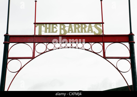 The Barras market sign, Bain Street, Glasgow, Scotland, UK Stock Photo