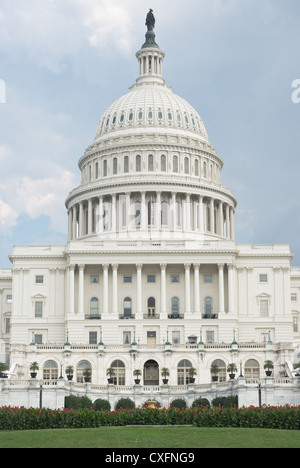 West Front of United States Capitol in Washington Stock Photo