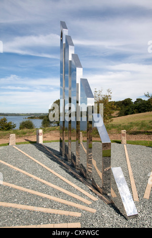 Sundial at Roadford Lake Country Park. Built to commemorate Diamond Jubilee of Queen Elizabeth II - Roadford Lake, Broadwoodwidger, Lifton Devon UK Stock Photo