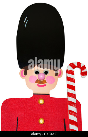 Life Size Wooden Toy Soldier Stock Photo