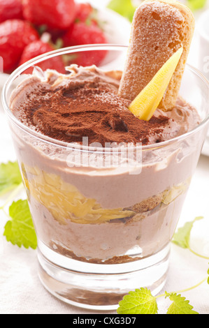 Chocolate dessert Stock Photo