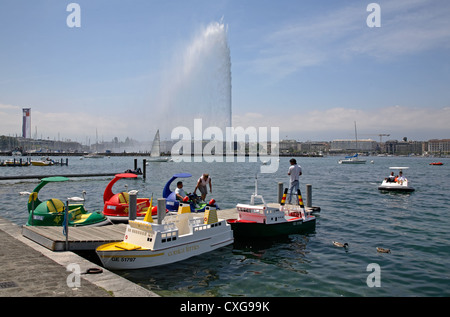 Switzerland, Geneva, Lake Geneva Stock Photo