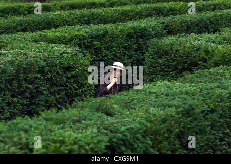 Berlin, a woman in the maze Stock Photo