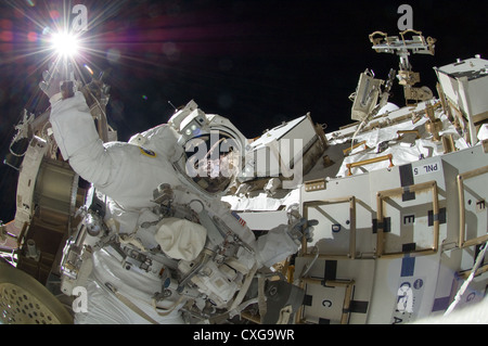 NASA Astronaut Sunita Williams Expedition flight engineer International Space Station Stock Photo