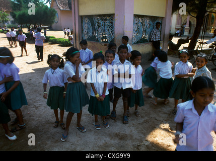 Alappuzha kerala India St Vincent De Paul Society School Children In Playground Stock Photo