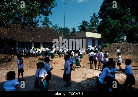 Alappuzha kerala India  St Vincent De Paul Society School Children In Playground Stock Photo