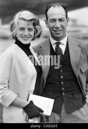 ROSEMARY CLOONEY (1928-2002) US singer with husband Jose Ferrer about 1952 Stock Photo