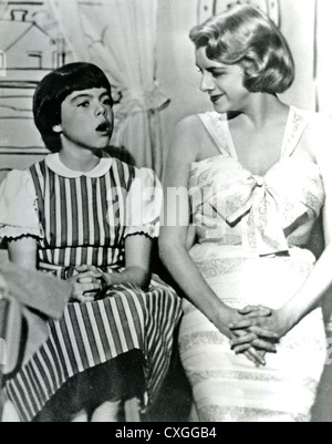 ROSEMARY CLOONEY (1928-2002) US singer on her US TV show with sister Gayle  about 1956 Stock Photo