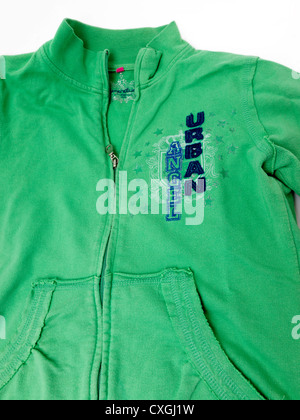 Green Urban Angel Tracksuit Jacket Stock Photo