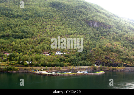 The town of Flamm, Norway Stock Photo