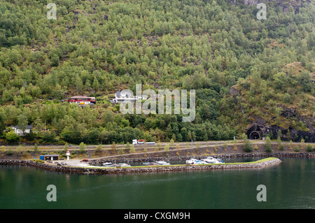 The town of Flamm, Norway Stock Photo