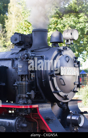 Steam locomotive. The Molli bahn at Bad Doberan - Germany Stock Photo