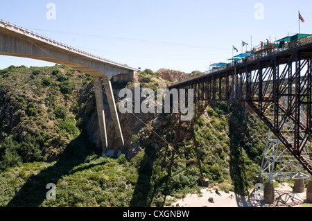 Gouritz river,  bungy,  bungy jump, South Africa,  Bungee Stock Photo