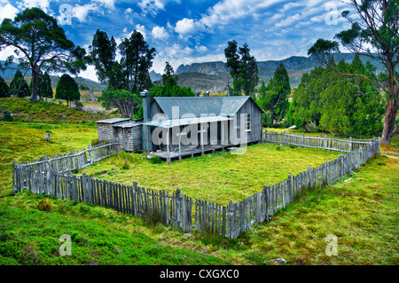 Pioneers Hut at Mount Kate. Stock Photo