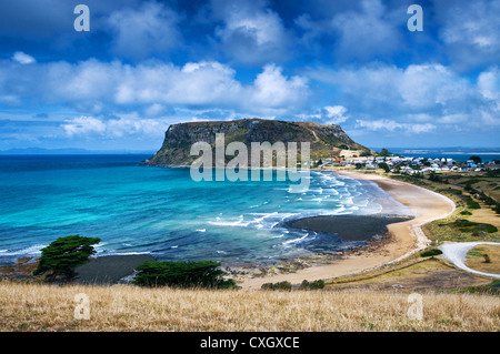 The Nut at Stanley at a windy summer day. Stock Photo