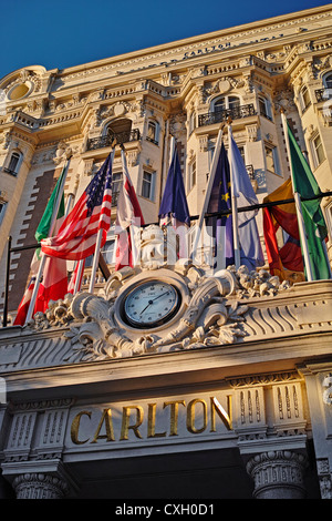 Carlton Intercontinental Hotel Cannes France Stock Photo