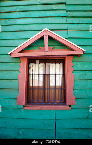 Old western style detail window Stock Photo
