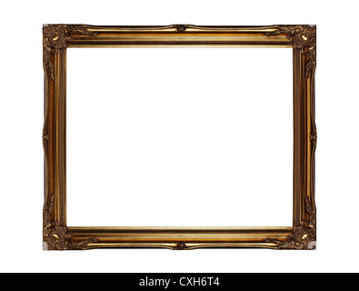 Gold picture frame Stock Photo