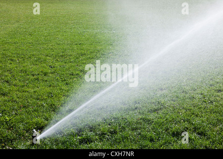 England, London, Regents Park, Watering System Stock Photo