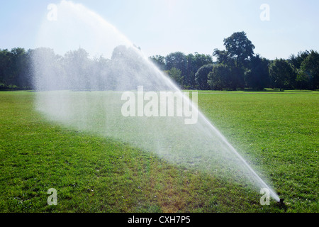 England, London, Regents Park, Watering System Stock Photo