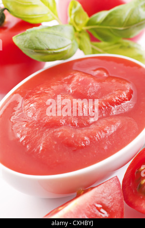Tomato puree Stock Photo