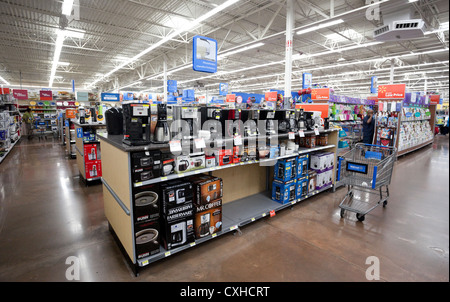 Appliance department at a Walmart store in Miami, Florida, USA. Stock Photo