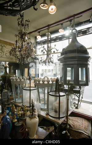 antique shop on London's Pimlico Road Stock Photo