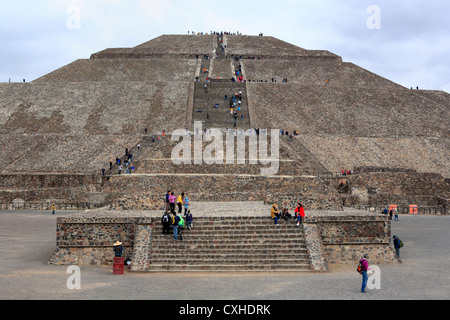 Pyramid of the Sun, Teotihuacan, near Mexico city, Mexico Stock Photo
