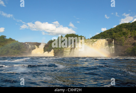 Waterfall in Canaima, Venezuela Stock Photo