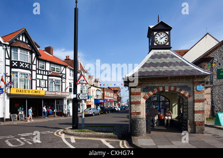 Sheringham High Street Norfolk England Stock Photo