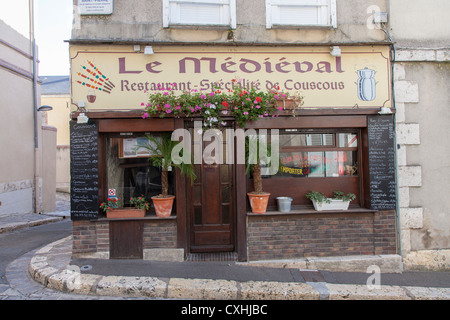 Couscous restaurant in Chartres, Loire, France Stock Photo