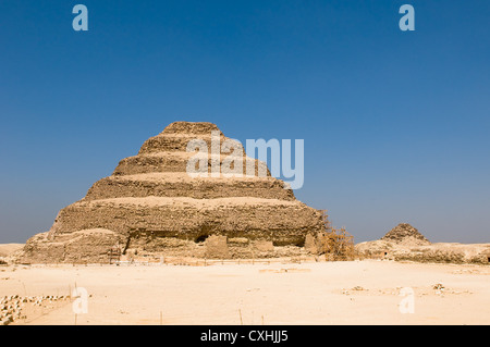 Step pyramid in Saqqara, Egypt Stock Photo