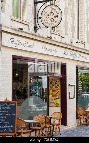 Restaurant buffet in Chartres, Loire, France Stock Photo