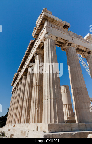 The Parthenon at the Acropolis in Athens Greece Stock Photo