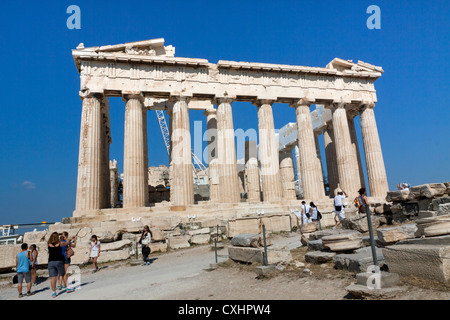The Parthenon in Athens Greece Stock Photo