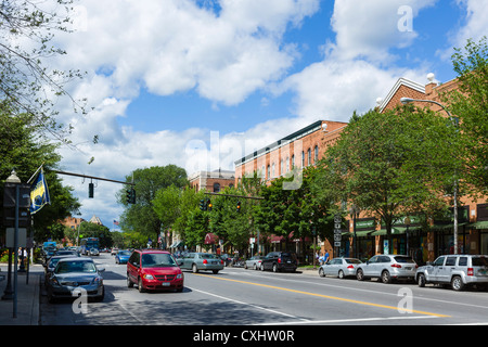 Downtown shops, Saratoga Springs, New York, USA Stock Photo - Alamy