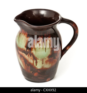Glazed earthenware jug made by Ewenny Pottery, the oldest surviving pottery in Wales Stock Photo