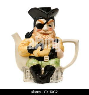 Vintage 'One Eyed Pirate' novelty / character collector teapot Stock Photo