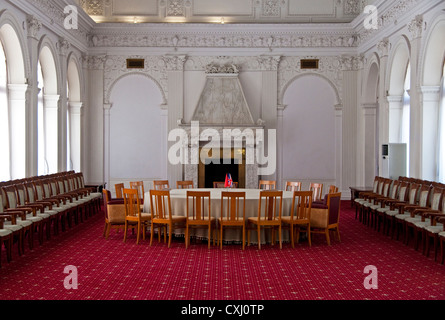 1945 Yalta Conference meeting room at White Palace in Livadia Stock Photo