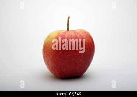 Red apple on a white background. Stock Photo