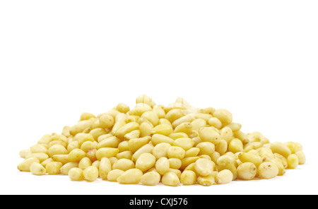 pine nuts isolated on a white background Stock Photo